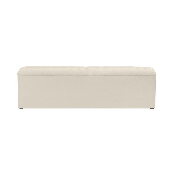 Kremowa ławka tapicerowana ze schowkiem Windsor & Co Sofas Nova, 200x47 cm-image-1