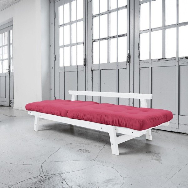 Sofa rozkładana Karup Step White/Magenta-image-3