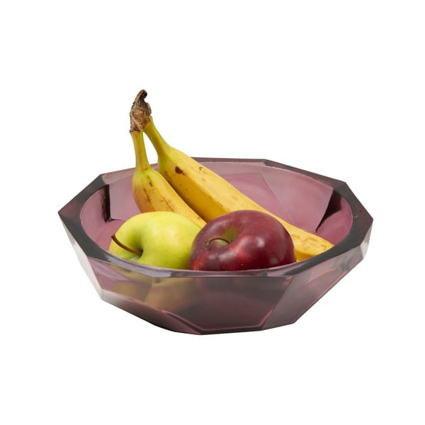 Różowa miska ze szkła z recyklingu Mauro Ferretti Stone, ø 25 cm-image-4