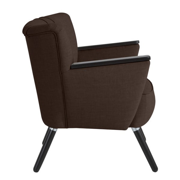 Ciemnobrązowy fotel Max Winzer Laurin -image-2