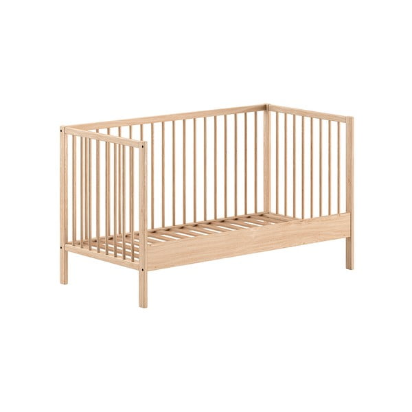 Łóżeczko z litego drewna sosnowego 70x140 cm w naturalnym kolorze DINO – Vipack-image-2