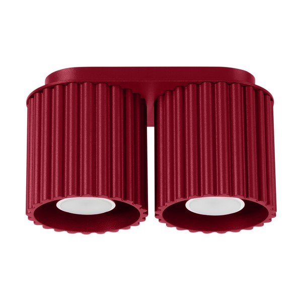 Bordowa metalowa lampa punktowa 10x21 cm Zora – Sollux