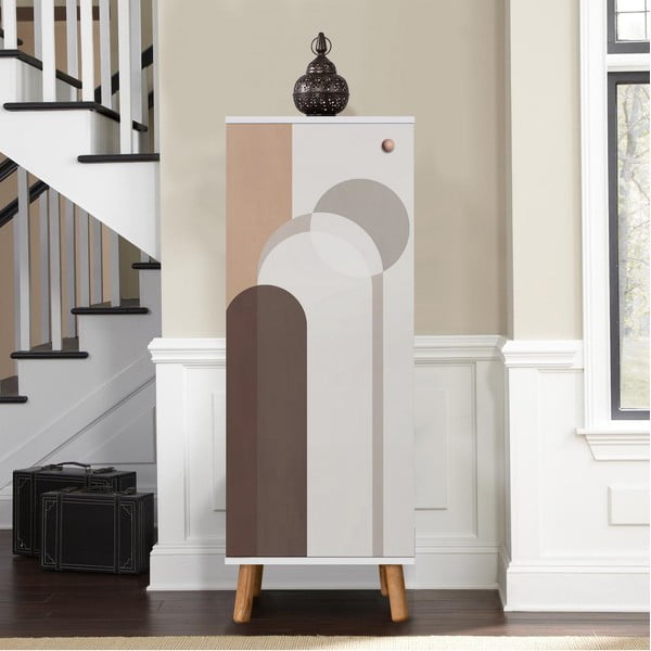 Biała szafka 50x135 cm Vegas – Kalune Design-image-4