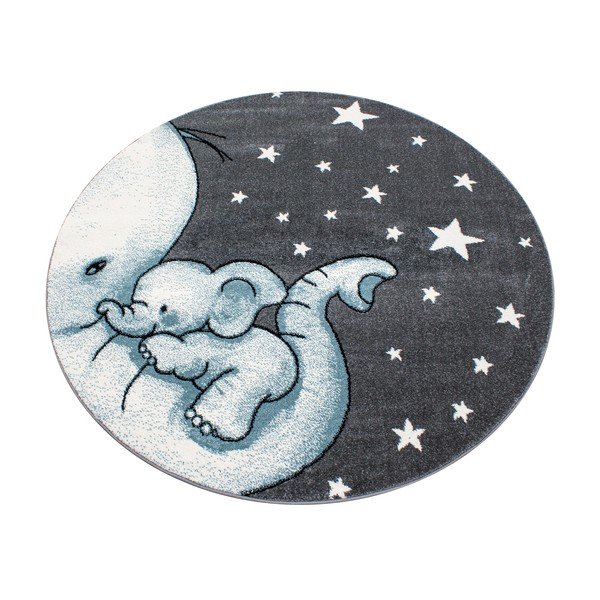 Niebiesko-szary dywan dziecięcy ø 120 cm Kids – Ayyildiz Carpets