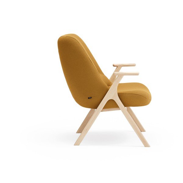 Musztardowy fotel Dins – Teulat-image-2