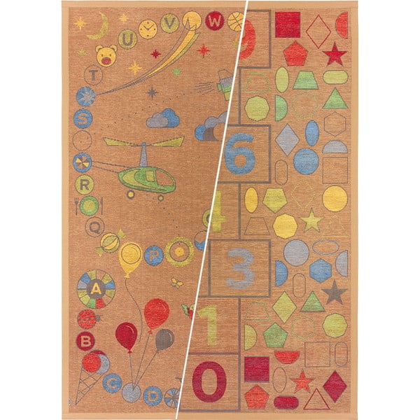 Brązowy dwustronny dywan dziecięcy Narma Tähemaa, 160x230 cm