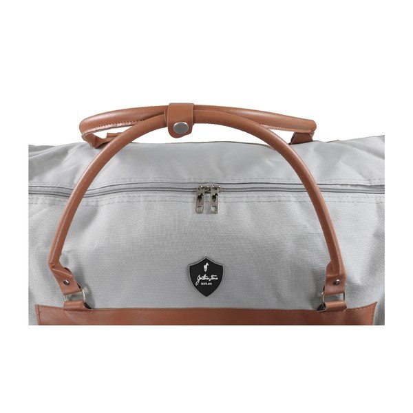 Jasnoszara torba podróżna na kółkach GENTLEMAN FARMER Oslo, 93 l-image-1