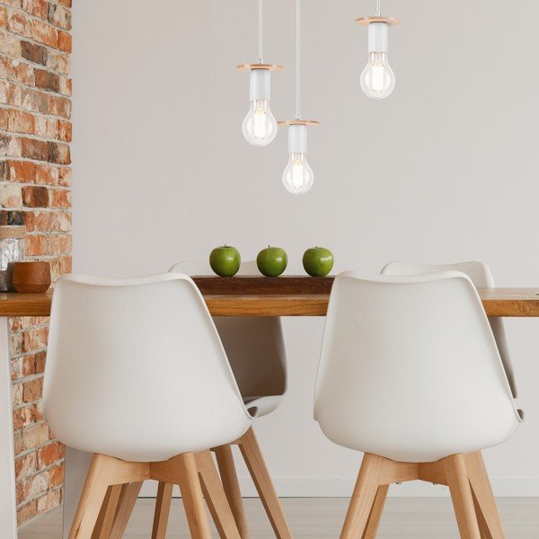 Biała lampa wisząca Angelina – LAMKUR-image-2