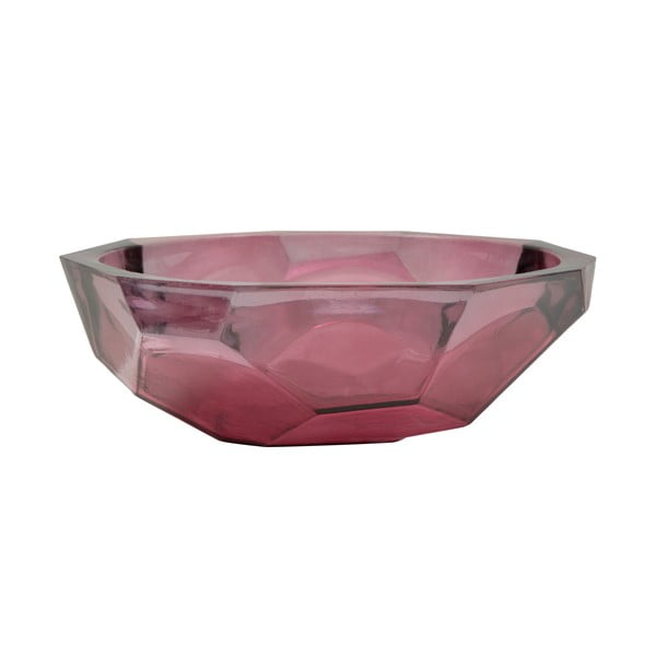 Różowa miska ze szkła z recyklingu Mauro Ferretti Stone, ø 25 cm-image-2