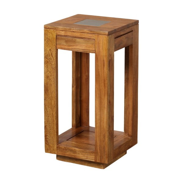Wysoki stolik z litego drewna akacjowego Woodjam Zara