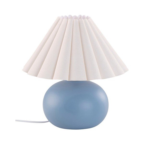Biała/niebieska lampa stołowa ceramiczna (wysokość 34 cm) Crasso – Jotex