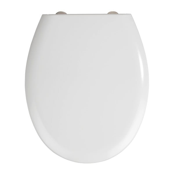 Biała deska sedesowa z łatwym domknięciem Wenko Rieti, 44,5x37 cm