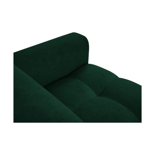 Ciemnozielona sofa z funkcją relaks z aksamitną powierzchnią Milo Casa Nico-image-1