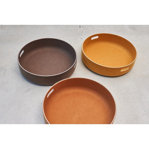 Tekstylny koszyk do przechowywania ø 46x12 cm Cesto Saffron – MiaCara-image-1