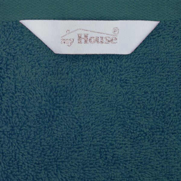 Turkusowy bawełniany ręcznik kąpielowy 140x70 cm Darwin – My House-image-1