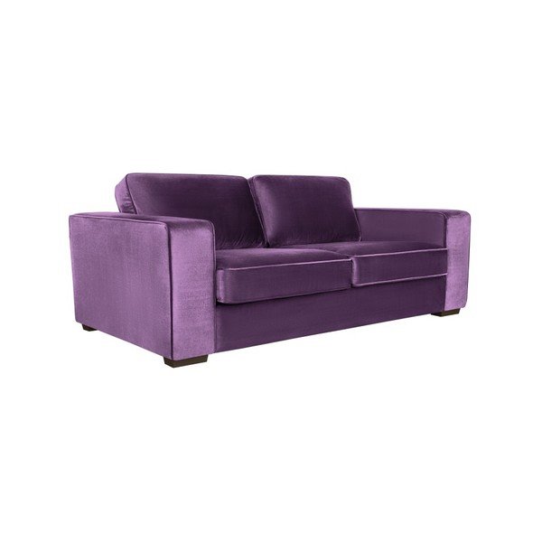 Fioletowa sofa 3-osobowa Cosmopolitan Design Denver