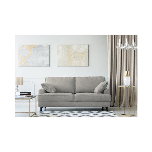 Jasnoszara sofa trzyosobowa Kooko Home Salsa-image-1