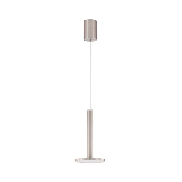 Metalowa lampa wisząca LED w kolorze matowego srebra ø 15 cm Palencia – Nova Luce