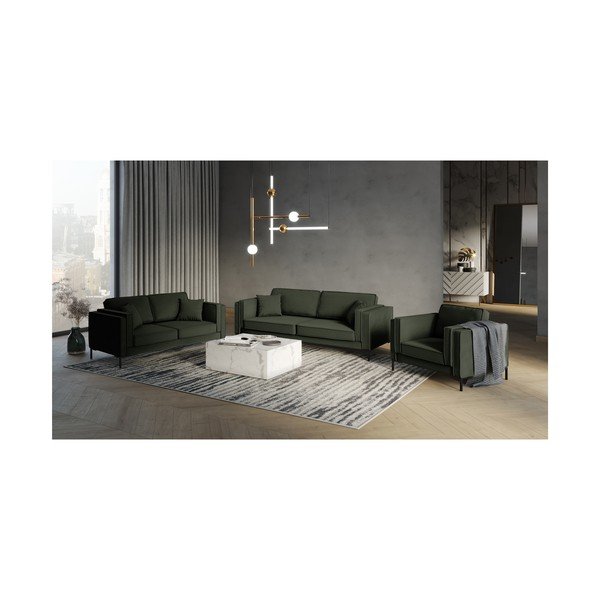 Ciemnozielona sofa Milo Casa Attilio, 230 cm-image-4
