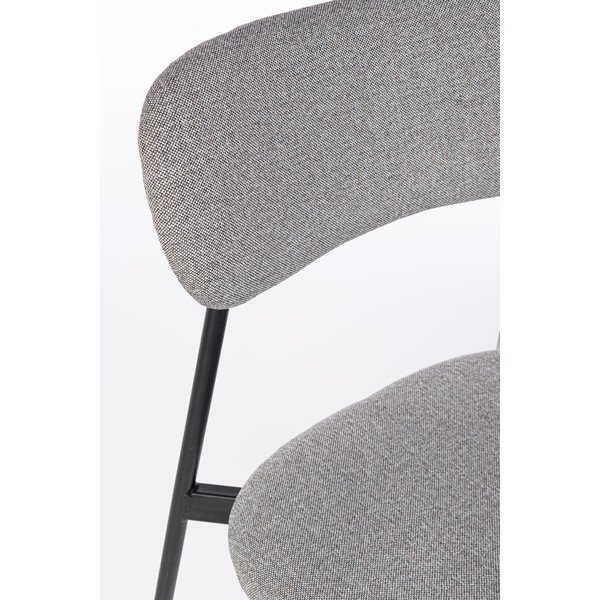 Szare tapicerowane krzesło Inka – Yes Everyday-image-1