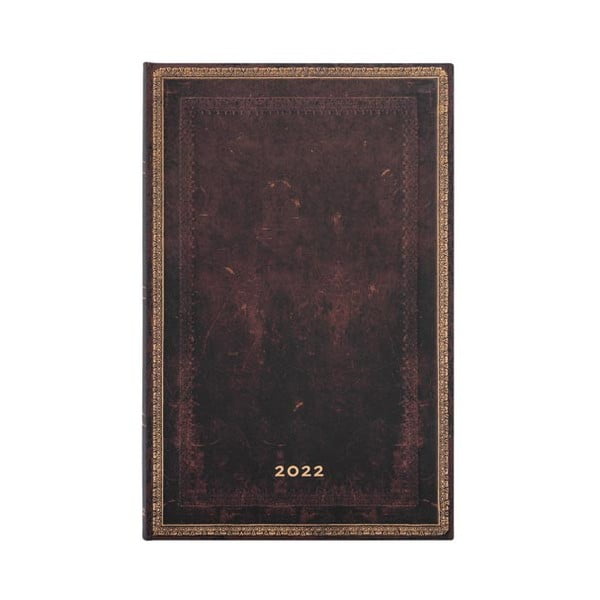 Tygodniowy kalendarz na rok 2022 Paperblanks Black Moroccan, 13,5x21 cm