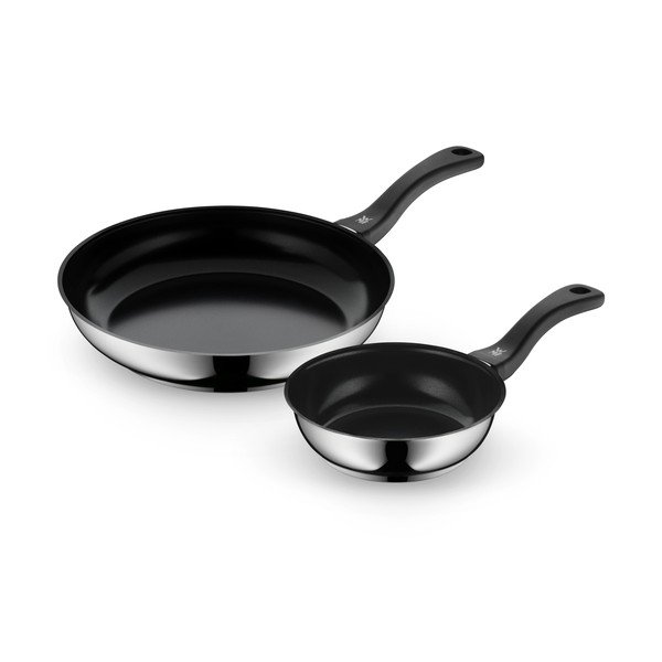 Patelnie z powłoką ceramiczną ze stali nierdzewnej zestaw 2 szt. ø 28 cm Devil – WMF