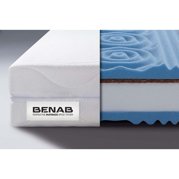 Średnio twardy/ekstra twardy dwustronny materac piankowy 180x200 cm BonLife HARD – BENAB-image-1