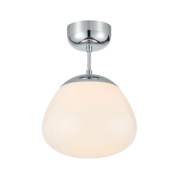 Biała/w kolorze srebra z połyskiem lampa sufitowa z opalowego szkła ø25x35 cm Rise – Markslöjd