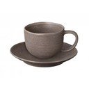Ciemnobrązowe filiżanki ceramiczne zestaw 2 szt. 190 ml Kumi – Blomus