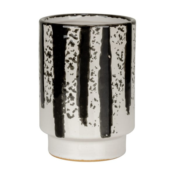 Czarno-biały ceramiczny kubek na szczoteczki do zębów Subiza – Wenko-image-3