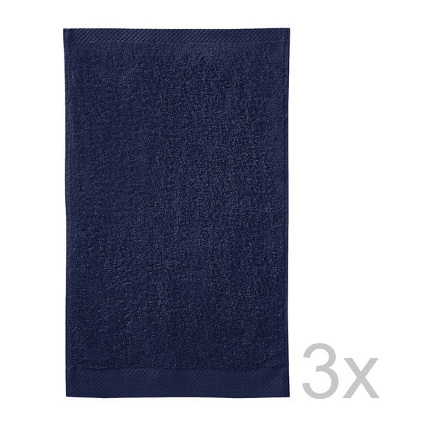 Komplet
  3 ręczników Pure Indigo, 30x50 cm