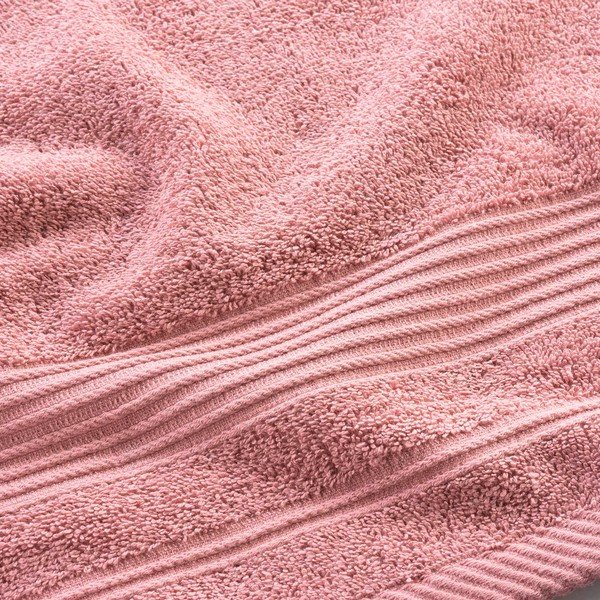 Różowy bawełniany ręcznik frotte 50x90 cm Tendresse – douceur d'intérieur-image-2