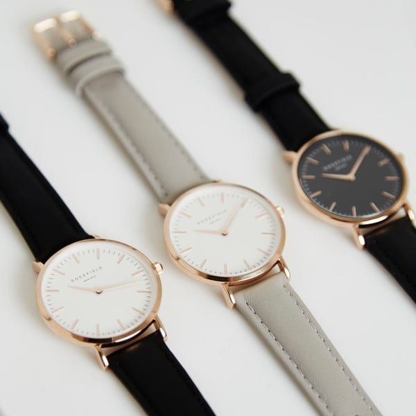 Biało-zielony zegarek damski Rosefield - The Bowery-image-1