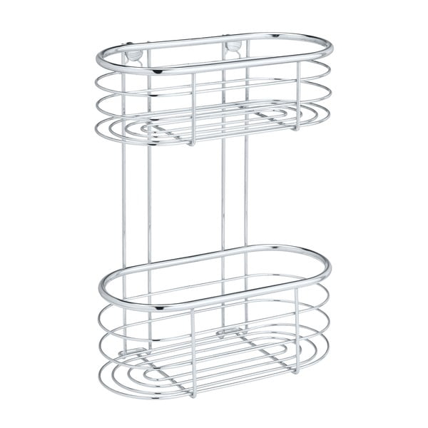 Półka łazienkowa w kolorze srebra Wenko Trestina, 26x35 cm-image-2