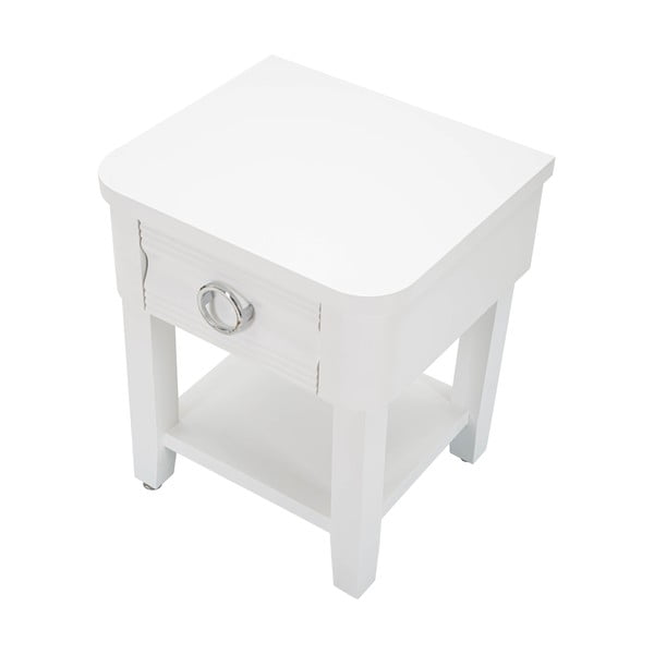 Biała szafka nocna z litego drewna jodłowego Shine – Mauro Ferretti-image-4