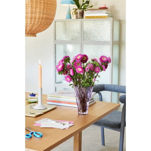 Fioletowy szklany ręcznie wykonany wazon (wysokość 18 cm) Bloom – Hübsch-image-2