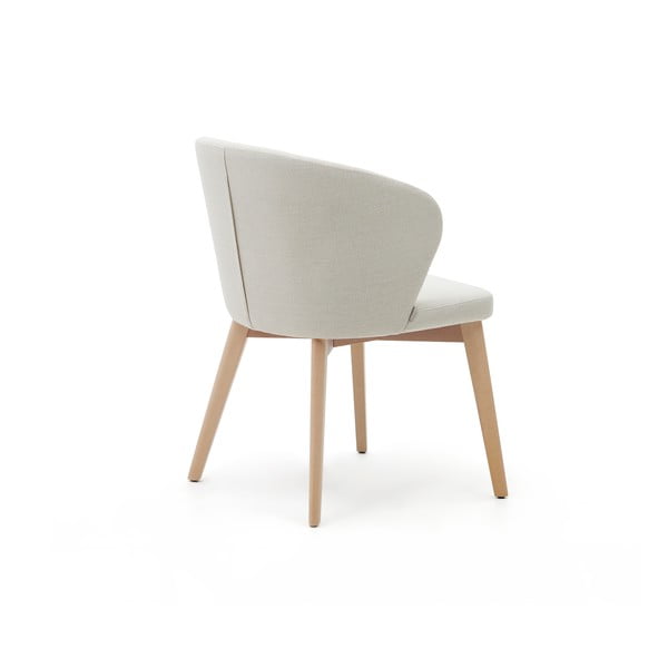 Kremowy tapicerowany fotel jadalniany Darice – Kave Home-image-4