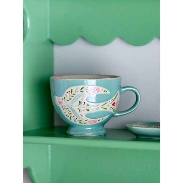 Zielone kubki ceramiczne zestaw 4 szt. 400 ml Rosalynde – Bloomingville-image-1