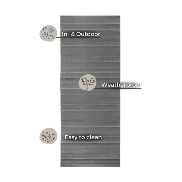Szary chodnik odpowiedni na zewnątrz Hanse Home Sunshine, 80x200 cm-image-2