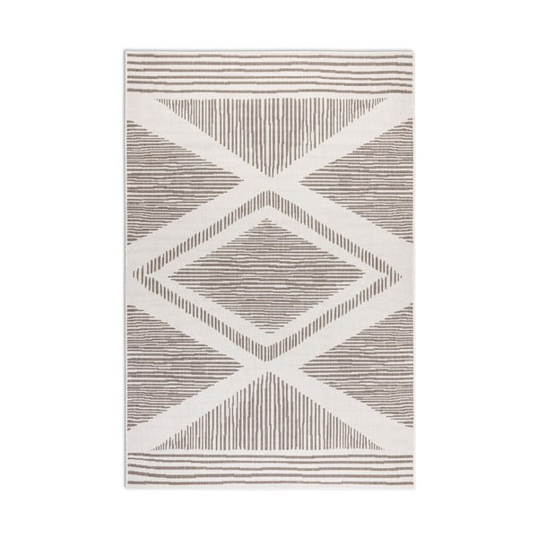 Brązowo-kremowy dywan odpowiedni na zewnątrz 80x150 cm Gemini – Elle Decoration