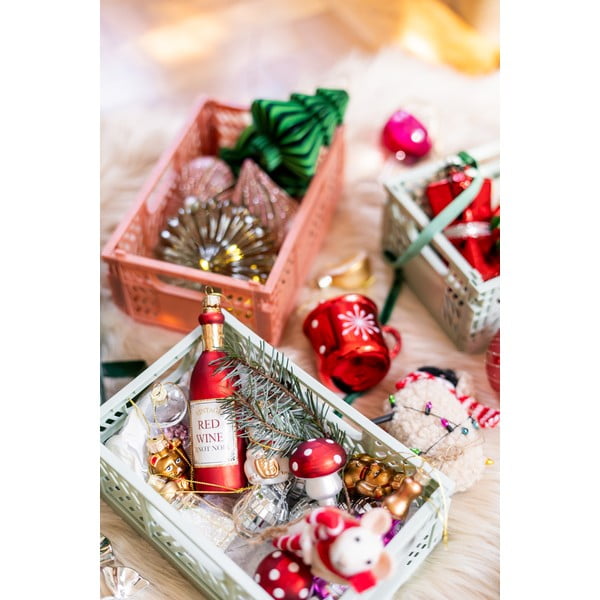 Szklane ozdoby świąteczne zestaw 4 szt. Mushroom – Sass & Belle-image-4