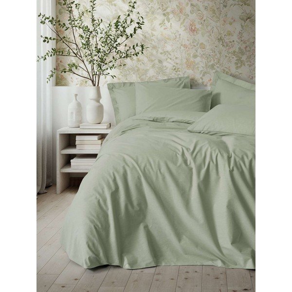 Szałwiowa pościel jednoosobowa 200x140 cm Plain  – Mijolnir-image-2