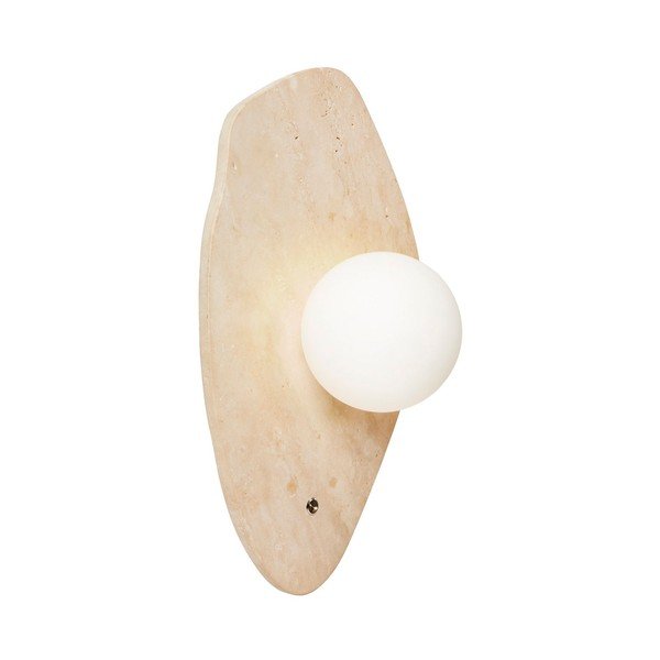 Beżowy kamienny kinkiet ø 10 cm Hilde – Opviq lights-image-4