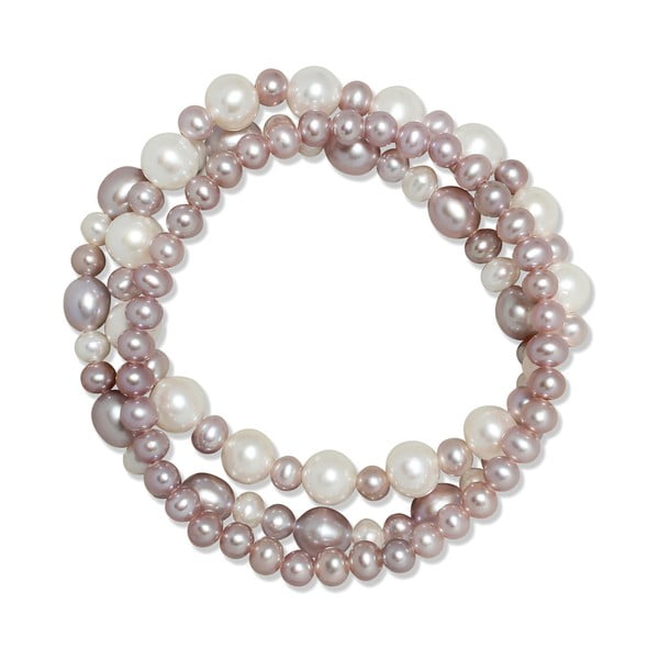 Bransoletka Pure Pearls Violet Shades, 3 szt.
