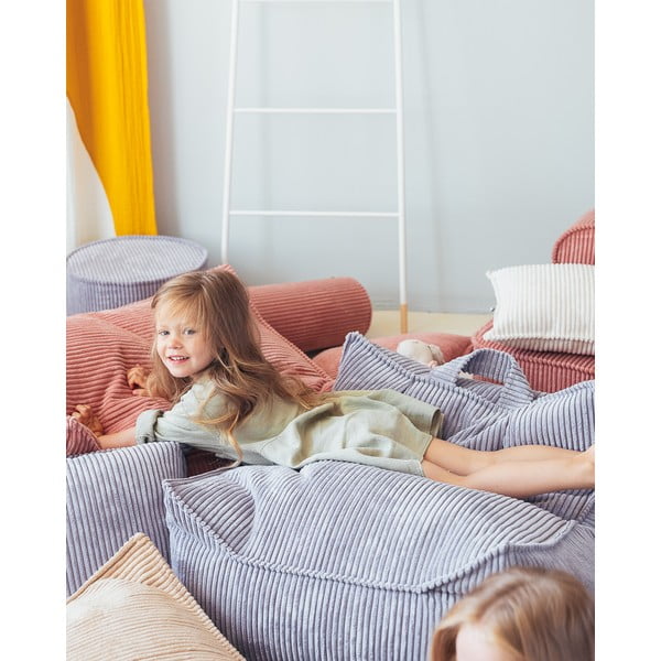 Niebieski sztruksowy dziecięcy worek do siedzenia Chair – Wigiwama-image-4