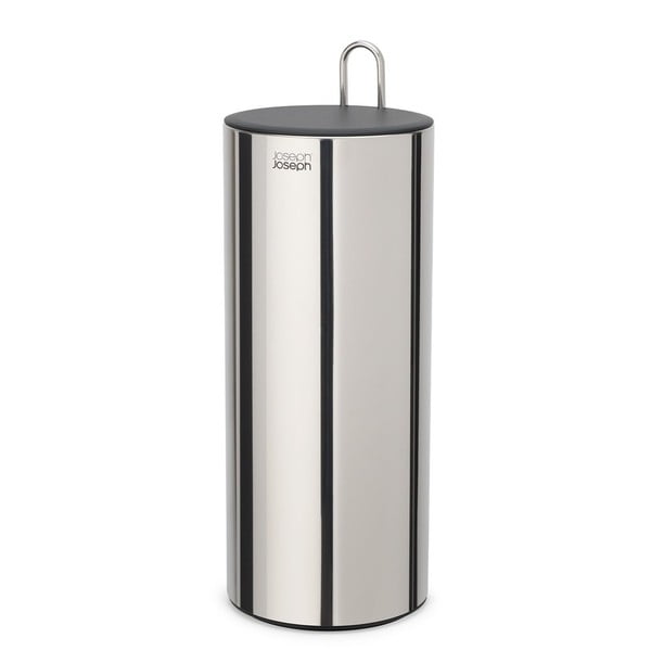 Metalowy stojak na papier toaletowy w kolorze srebra Luxe – Joseph Joseph
