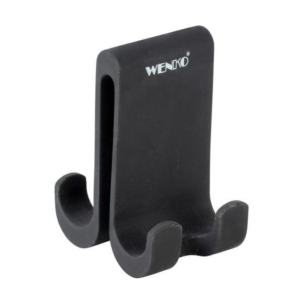 Czarny silikonowy wieszak dwustronny Wenko Verna-image-3