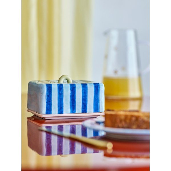 Niebieska maselniczka ceramiczna Phoenix – Bloomingville-image-1