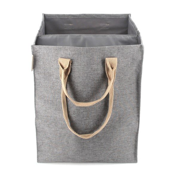 Szary tekstylny kosz na pranie 71 l Laundry Hub Tweed duplo – Rolser-image-4