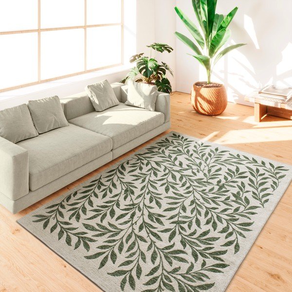 Zielono-kremowy dywan odpowiedni na zewnątrz 200x290 cm Lua – Universal-image-1
